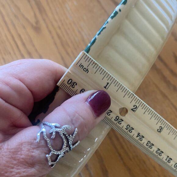 Stoneware Casserole Dish Green Spongeware Snowman - Picture 8 of 8